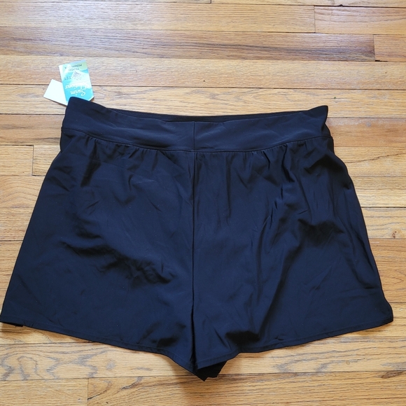 Swim Solutions Thigh Minimizer Black Swimwear Swim Boy Shorts Sizes 22W, 24W - Picture 5 of 7